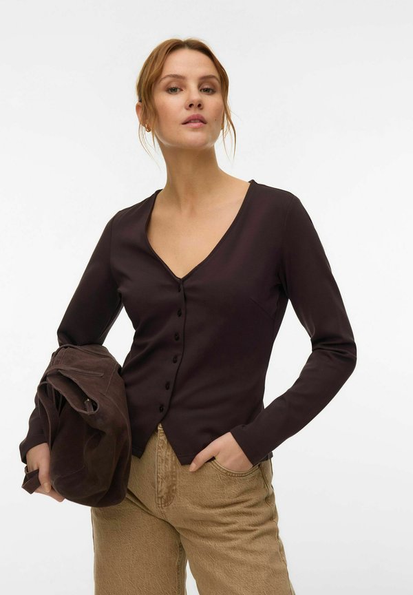 Vero Moda AWPATRICIA - Cardigan - chocolate torte