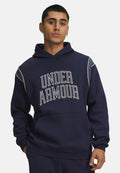 Under Armour RIVAL FLEECE - Hoodie - midnight navy