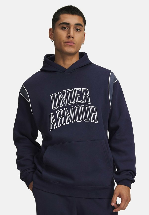 Under Armour RIVAL FLEECE - Hoodie - midnight navy