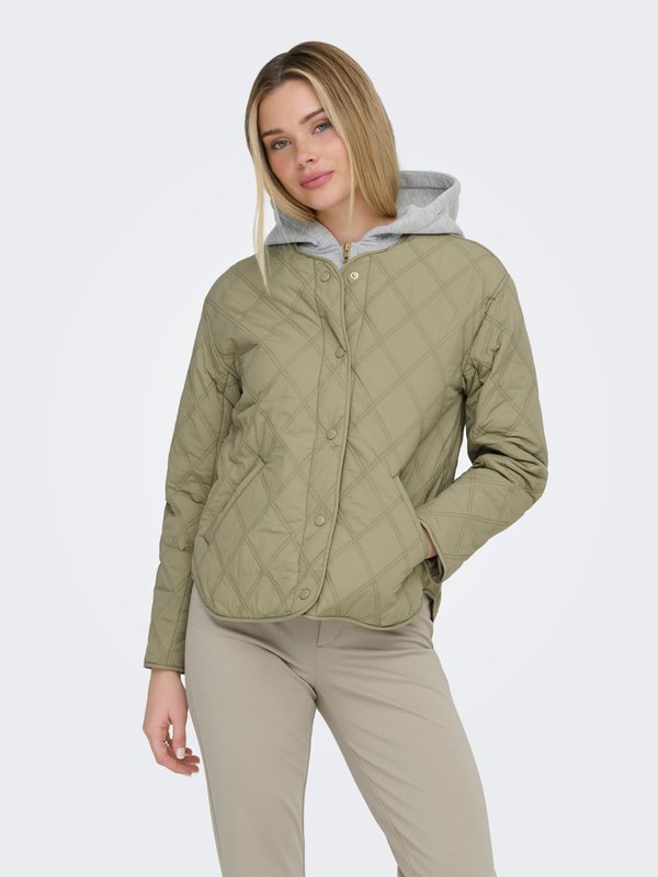 ONLY Quilted ONLRISSO Quilted - Light jacket - mermaid