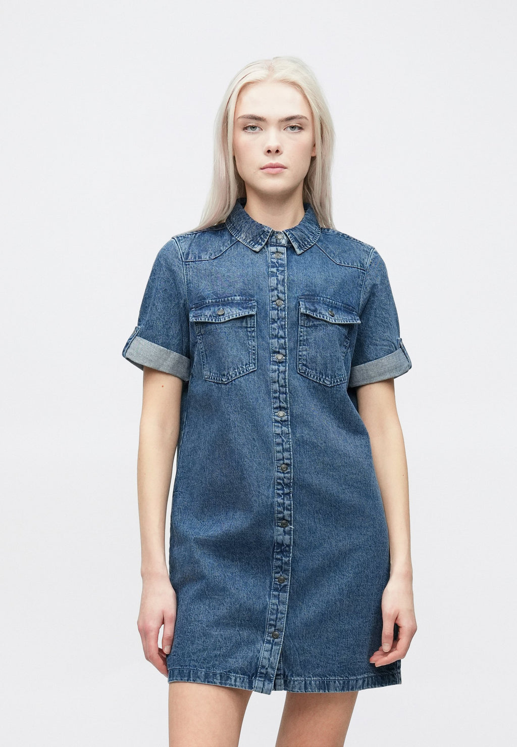 Noisy May Denim Short Sleeved