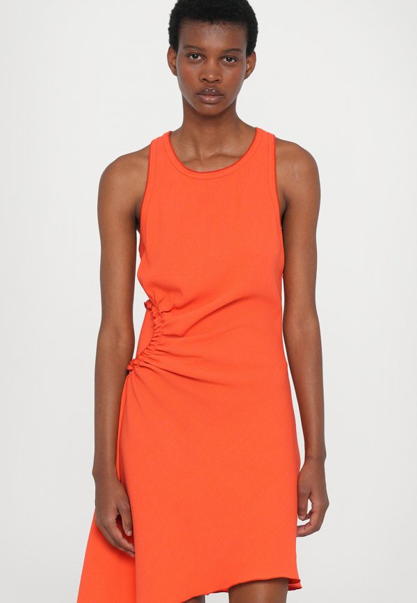 Victoria Beckham SLEEVELESS GATHER DETAIL MINI DRESS