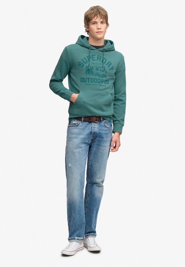 Superdry & Co SUPERDRY OUTDOOR ICON HOODIE.. - Hoodie - teal