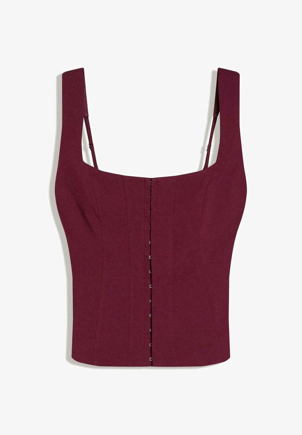 Bershka BENGALINE STRAPPY - TOP 00930710 - Blouse - bordeaux
