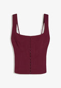Bershka BENGALINE STRAPPY - TOP 00930710 - Blouse - bordeaux