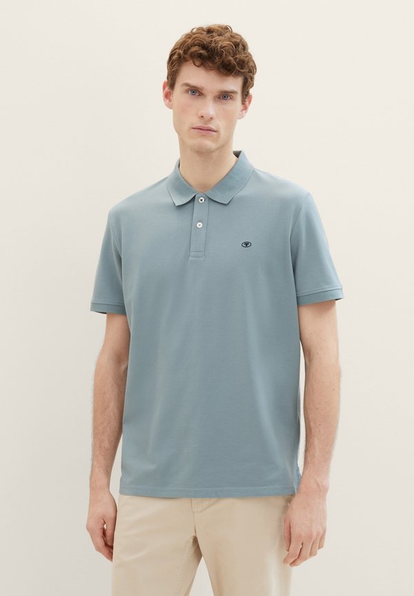 TOM TAILOR BASIC WITH CONTRAST - Polo shirt - grey mint