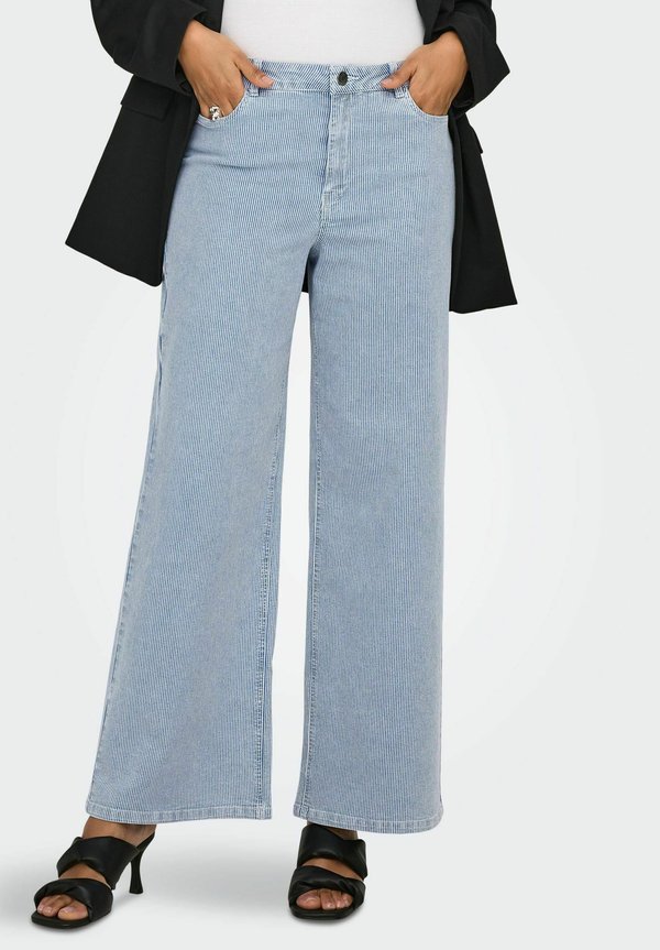 ONLY Wide-leg ONLRINE Wide Leg Fit - Trousers - light blue denim