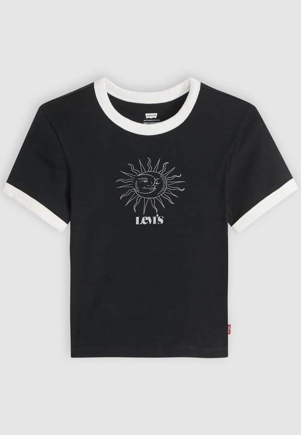 Levi's® GRAPHIC MINI RINGER - Print T-shirt - pirate black