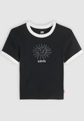 Levi's® GRAPHIC MINI RINGER - Print T-shirt - pirate black