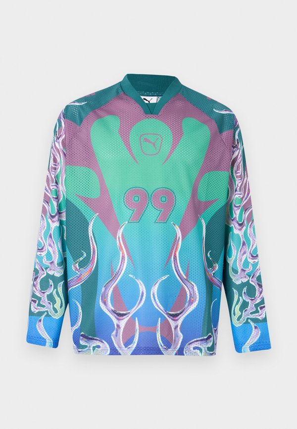 Puma RELAXED LONGSLEEVE UNISEX - Long sleeved top - emerald ice