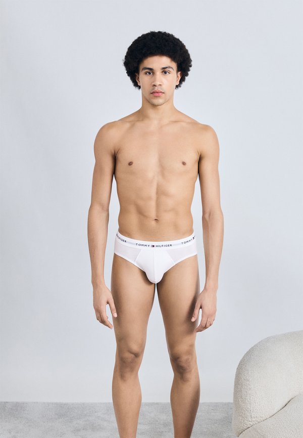 Tommy Hilfiger 3-PACK - Briefs - white/medium red/desert sky