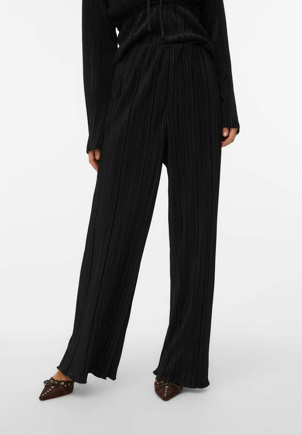 Vero Moda VMELISA High waist - Trousers - black