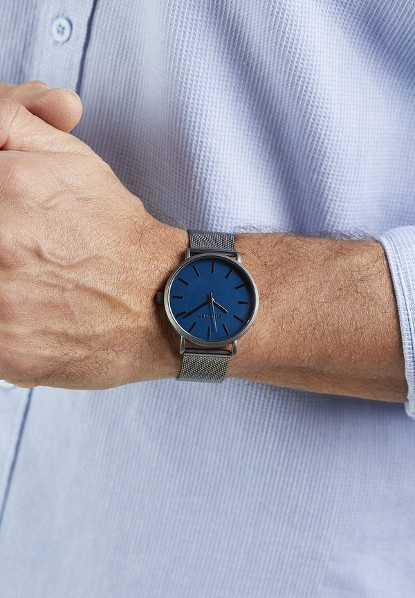 s.Oliver BASIC MESH - Watch - gun