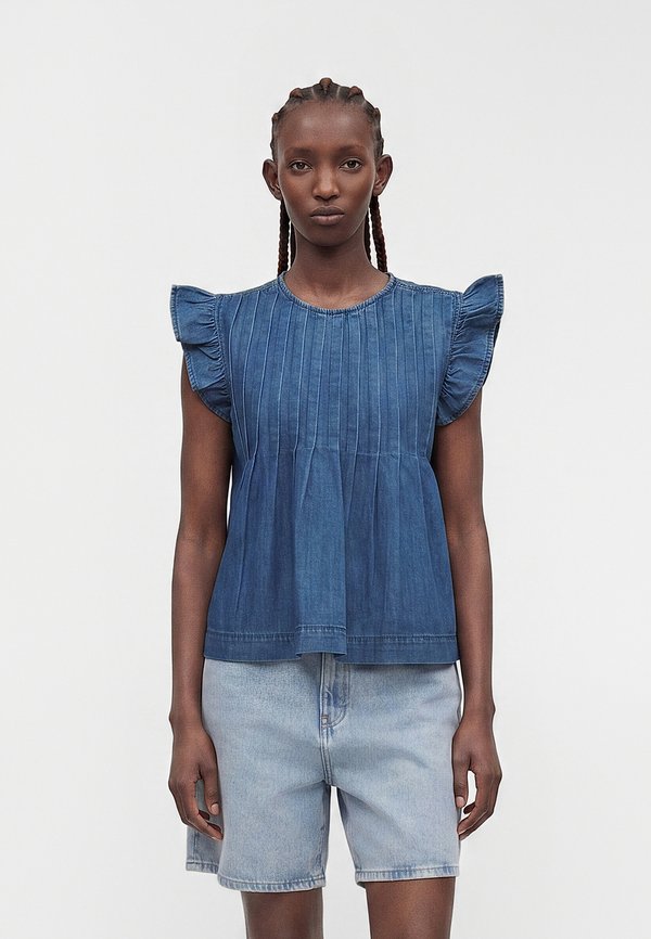 ONLY ONLLOLA - Blouse - medium blue denim