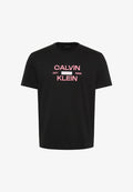 Calvin Klein Jeans STACK GRAP - Print T-shirt - black