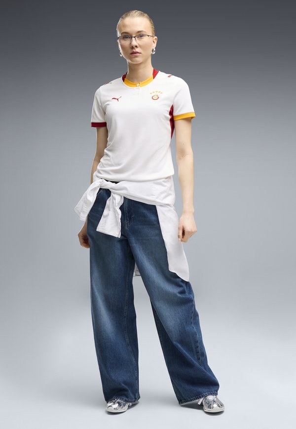Puma GALATASARAY S.K. AUSWEICHTRIKOT - Sports T-shirt - white-dark cherry-summer sunset