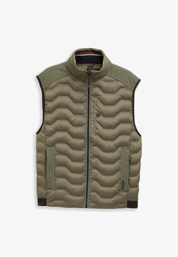 TOM TAILOR HYBRID LIGHTWEIGHT - Waistcoat - faded leaf green