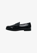 Bershka GATHERED - LOAFERS - Slip-ons - black