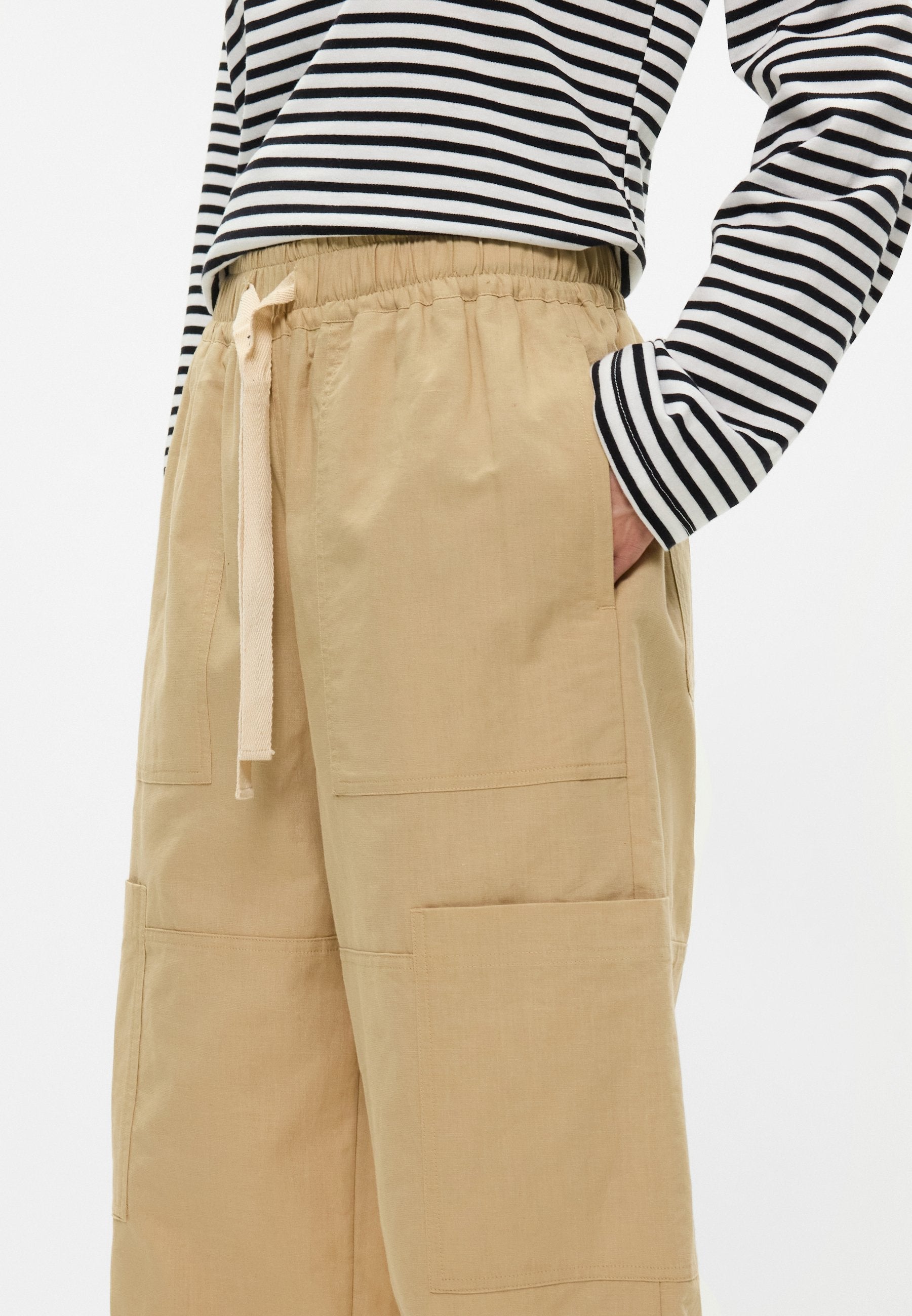 Scotch & Soda NOA HIGH RISE WIDE LEG RELAXED PULL ON PANTS