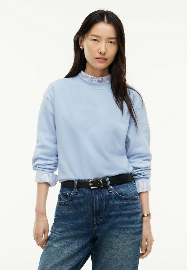 Tommy Hilfiger TOMMY HILFIGER TONAL LOGO CREW NECK SWEATSHIRT - Sweatshirt - sky blue