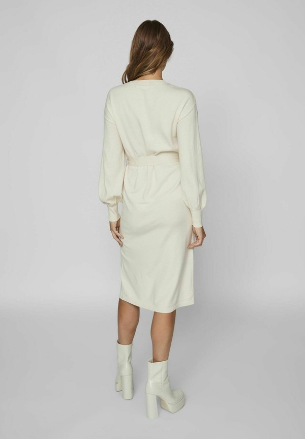 VILA VIRICKY L/S BELTED KNIT DRESS/2/KA