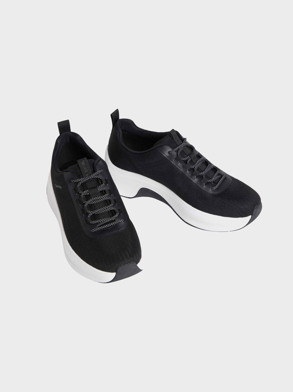 Calvin Klein CHUNKY RUN LACESOCK STRIPE - Trainers - black