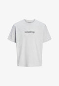 Jack & Jones T- - Print T-shirt - white melange
