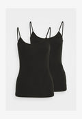 ONLY ONLLOVE SINGLET 2 PACK - Top - black/black