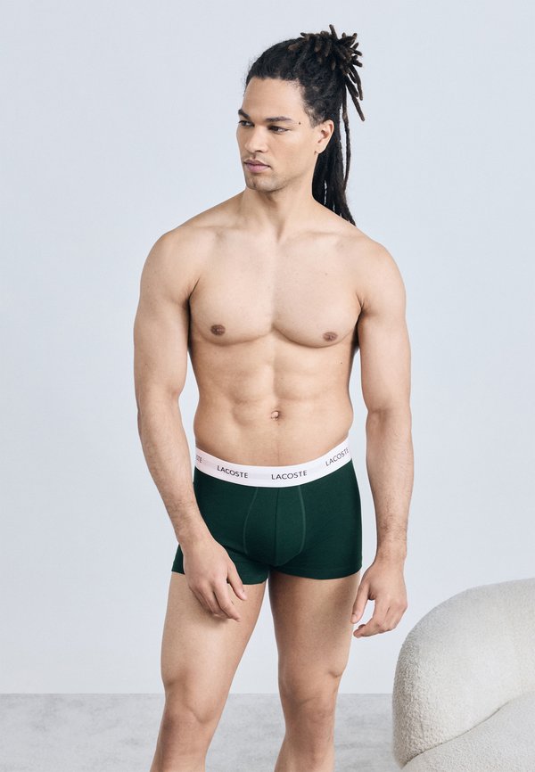 Lacoste 3 PACK - Trunks - lambs lettuce/sinople/black
