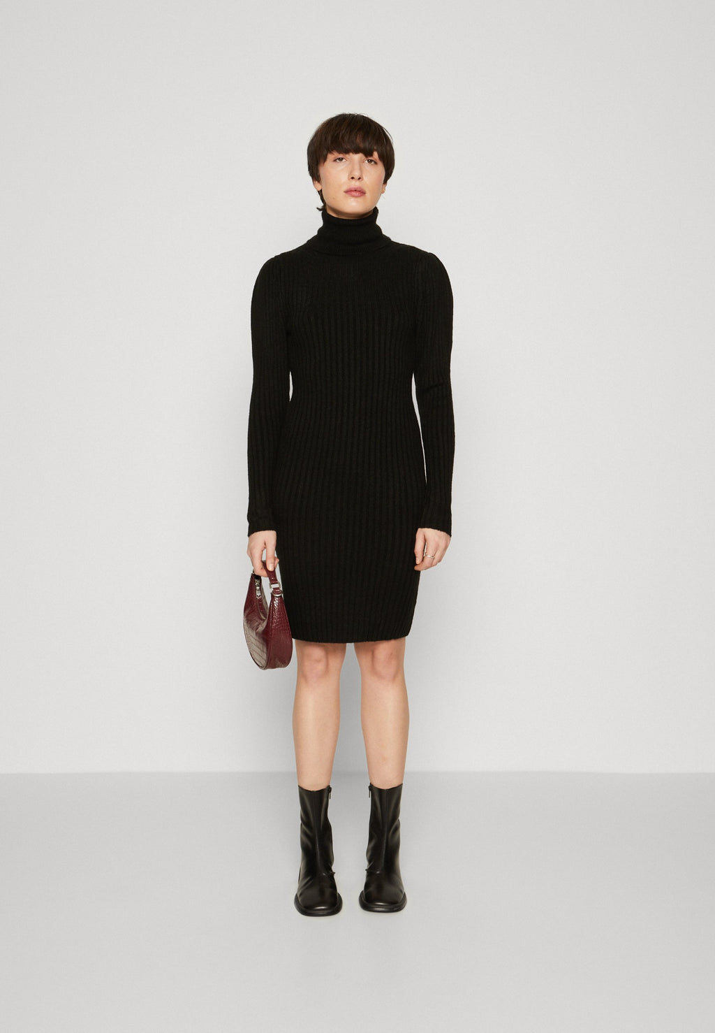 GAP PUFF MINI SWEATER DRESS