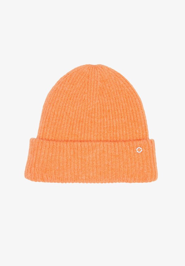 s.Oliver MIT UMSCHLAG UND LOGO DETAIL - Beanie - orange