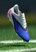 Nike Performance PHANTOM 6 LOW ACD EASYON FG/MG - Football boots artificial grass - racer blue/pink blast/white