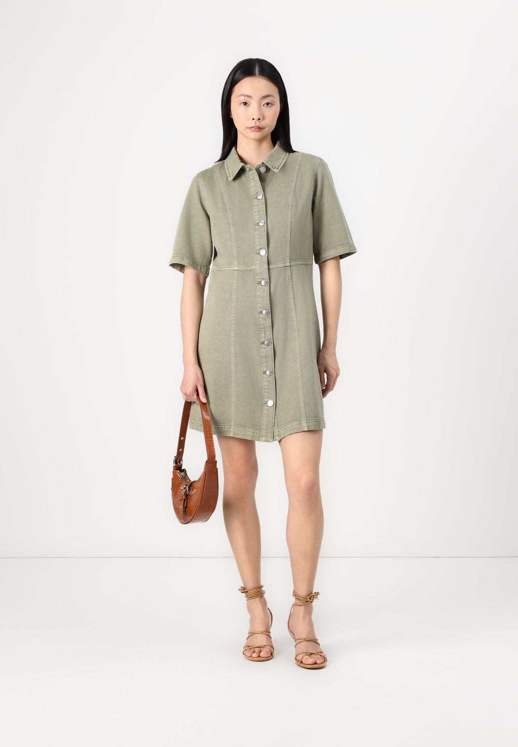 ONLY ONLSILLA SHORT BUTTON DRESS