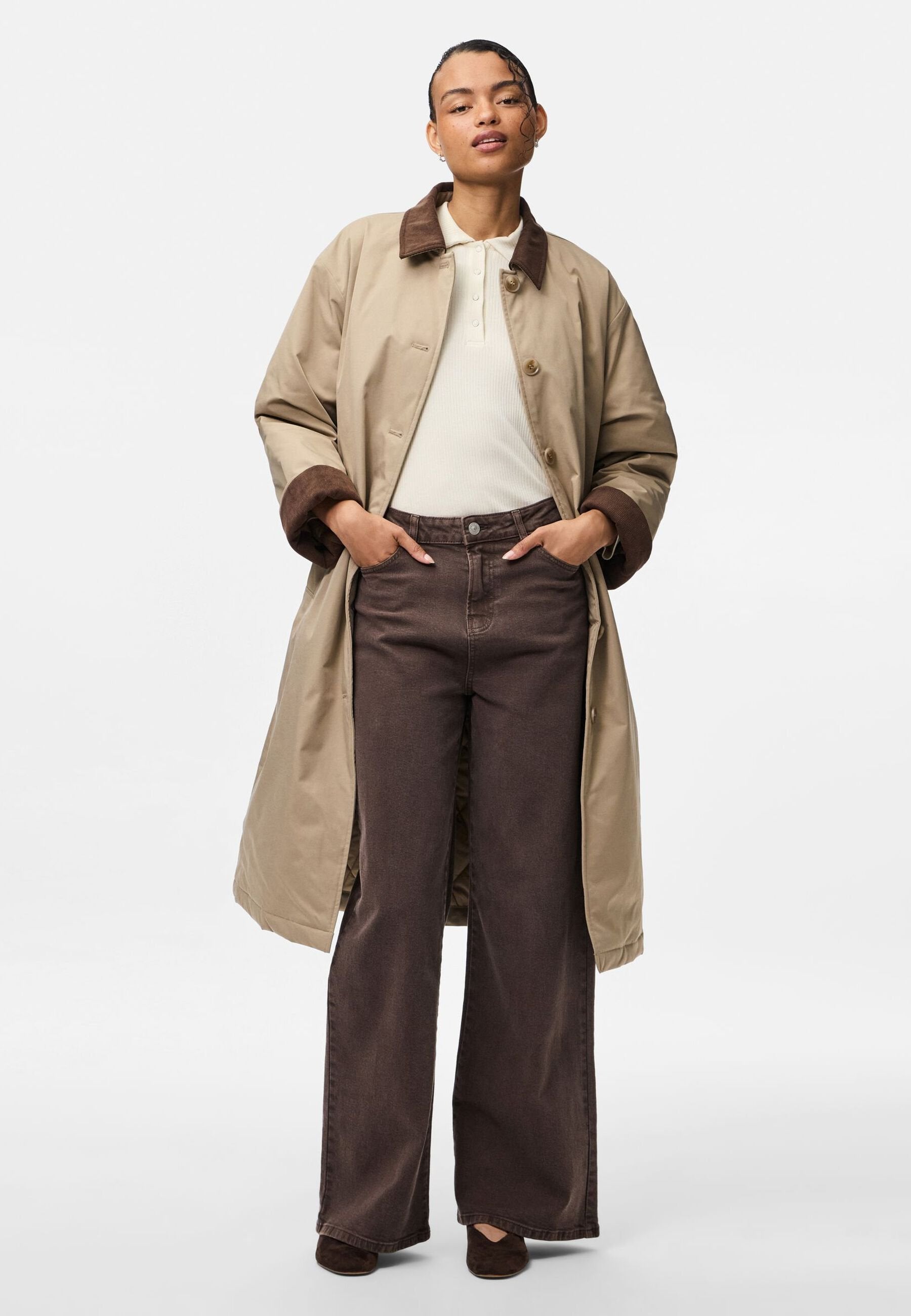 Pieces PCJORMA LONG CORDUROY JACKET NOOS