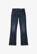 Bershka LOW-RISE SLIM FIT BOOT-CUT JEANS - JEANS - Bootcut jeans - dark blue