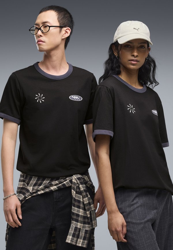 Puma FUTURE.PUMA.ARCHIVE RINGER-T-SHIRT UNISEX - Print T-shirt - black