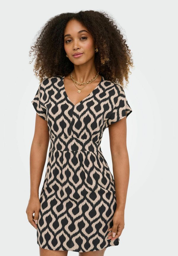 ONLY DRESS ONLMETTE SHORT DRESS - Day dress - black