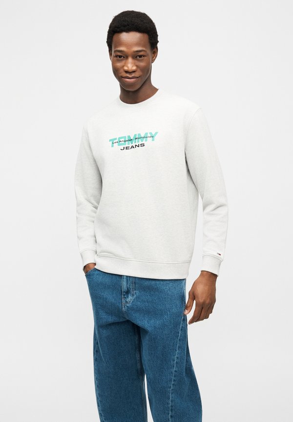 Tommy Jeans LOGO SUEDED TERRY CREW NECK SWEATSHIRT