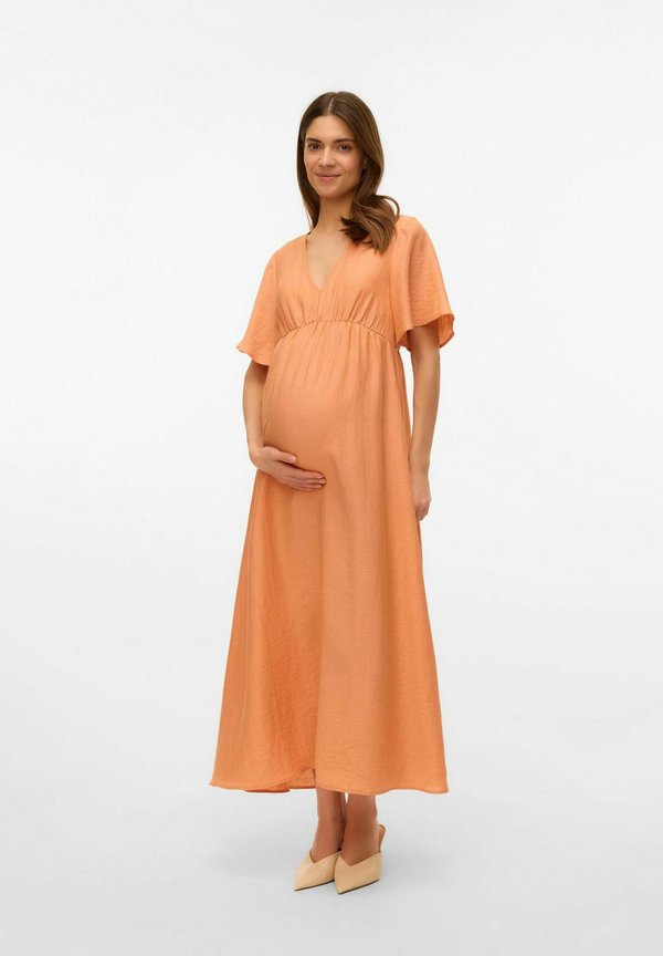 Vero Moda VMMFLORA Maternity - Maxi dress - copper tan