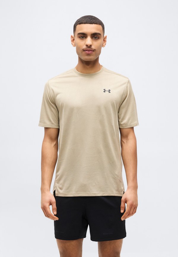 Under Armour VENT - Sports T-shirt - city khaki/black