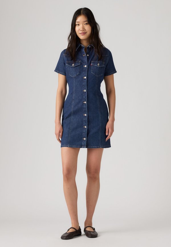 Levi's® TRACE WESTERN DRESS - Denim dress - howdy hi