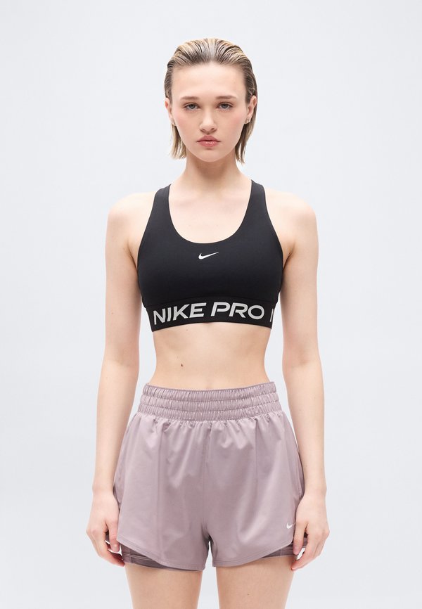 Nike Performance 365 BRA - Medium support sports bra - black/white