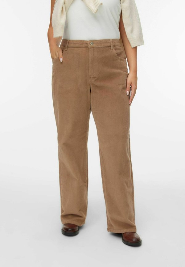 Vero Moda Curve Wide-leg VMCTESSA High rise - Relaxed fit jeans - silver mink