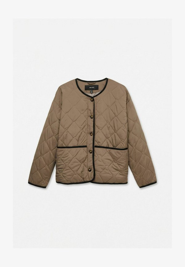 Vero Moda QUILTED JACKET VMOLIVIA JACKET - Light jacket - chocolate chip