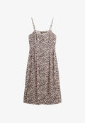 Superdry & Co PRINT BUTTON CAMI MIDI - Shirt dress - pink animal print