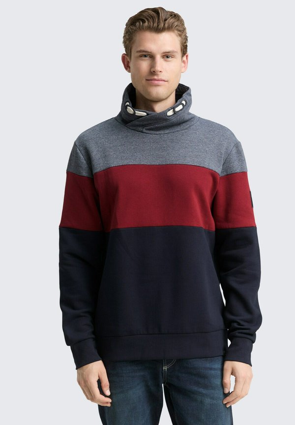 TOM TAILOR Sweatshirt - cabarnet bordeaux red