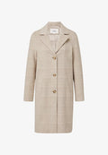 s.Oliver MIT REVERSKRAGEN UND LOGO-STICKEREI - Short coat - beige