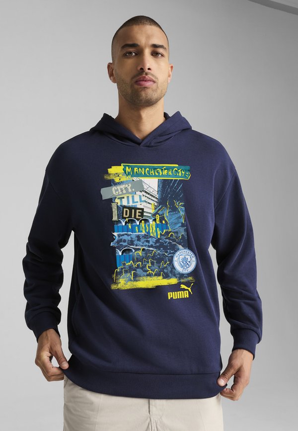 Puma MANCHESTER CITY FTBLNRGY - Hoodie - new navy