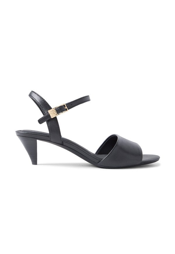 Tommy Hilfiger LEATHER OPEN TOE HEELED SANDALS