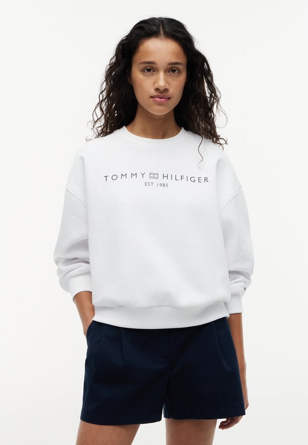 Tommy Hilfiger CORP LOGO MDRN SWTSRT - CORP LOGO - Sweatshirt - optic white